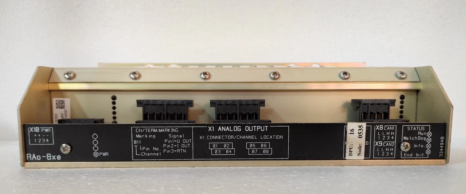 Kongsberg RAo-08 xe / RAO-08XE Analogue Output Module / K-Chief 500